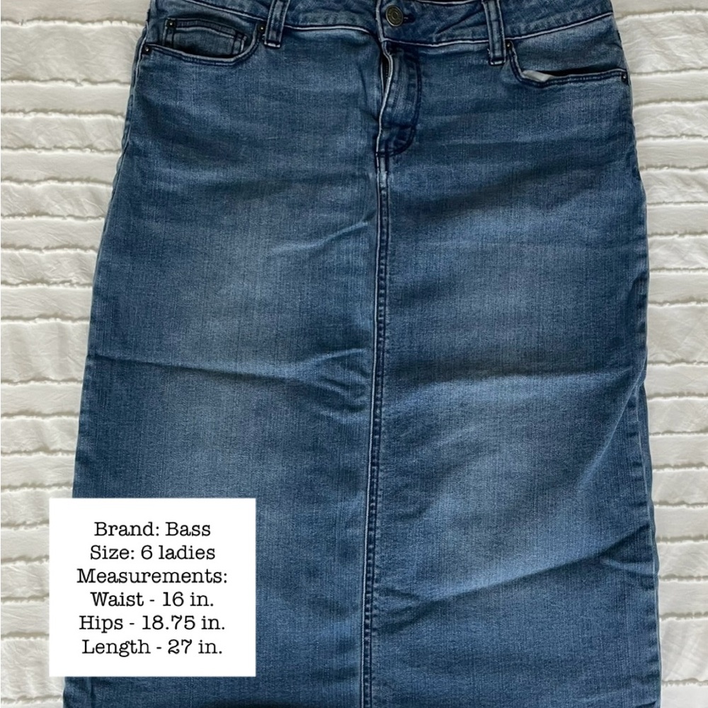 Bass Denim Skirt
